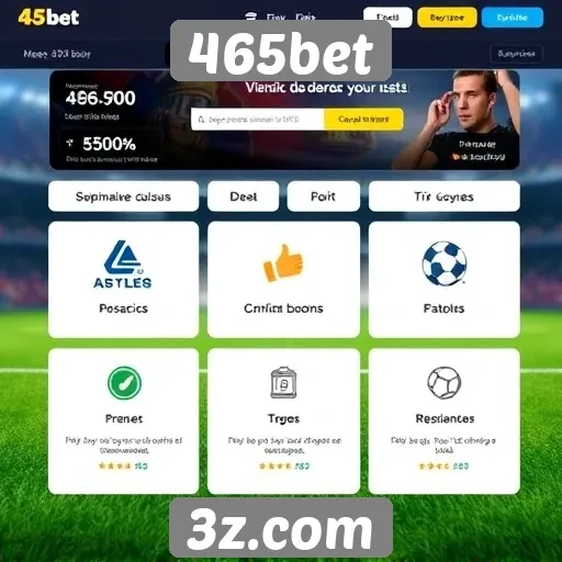 Análise das funcionalidades do site 465bet