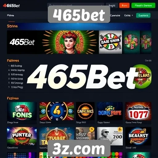 Avaliação das opções de jogos no site 465bet