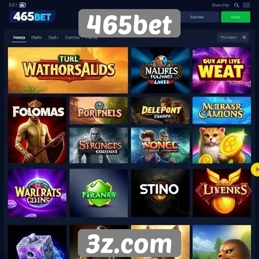 Análise das opções de jogos disponíveis no 465bet