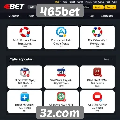 Análise de recursos disponíveis no site 465bet